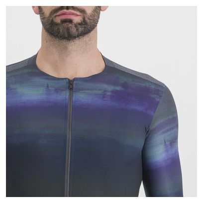 Maillot de manga corta Sportful Flow Supergiara Azul/Negro