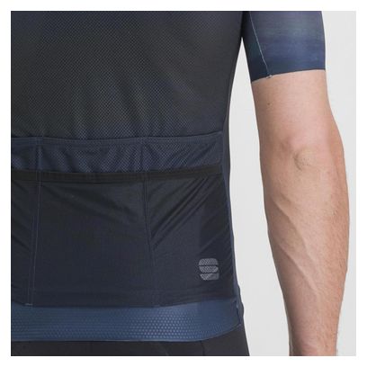 Maillot de manga corta Sportful Flow Supergiara Azul/Negro