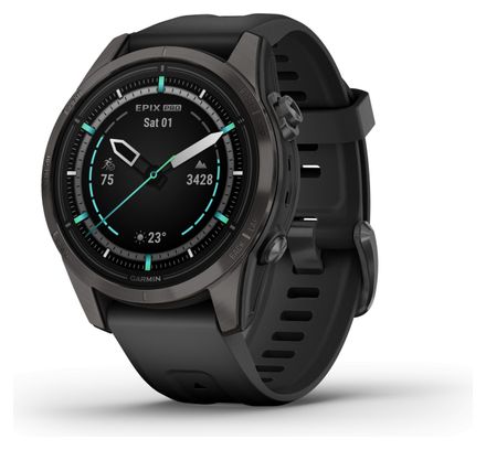 Montre de Sport Garmin Epix Pro Gen 2 Sapphire Titane 42mm Noir Carbon Gris