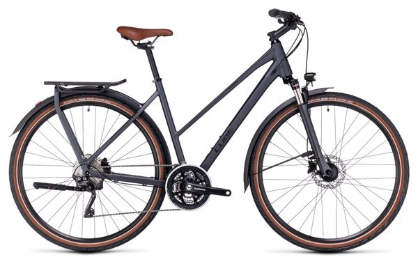 Cube Katmandú Pro Trapeze Bicicleta de Trekking Shimano Deore/XT 10S 700 mm Gris 2023