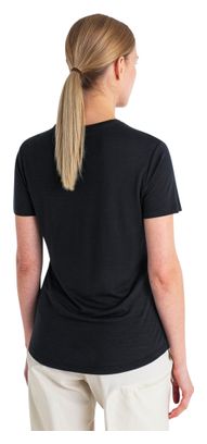 Icebreaker Merino 125 Cool-Lite Sphere III Dames T-shirt Zwart