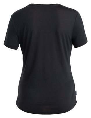Icebreaker Merino 125 Cool-Lite Sphere III Dames T-shirt Zwart