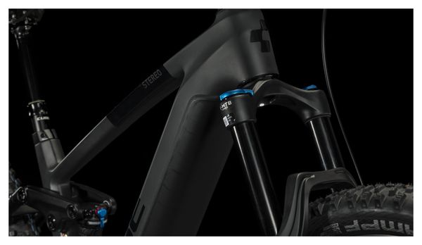 VTT Électrique Tout-Suspendu Cube Stereo Hybrid 140 HPC SLX 750 Shimano Deore XT 12V 750 Wh 29'' Gris Carbon Reflex 2024
