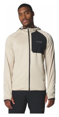 Columbia Triple Canyon II Beige/Black Hooded Fleece Jacket