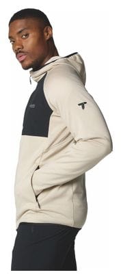 Columbia Triple Canyon II Beige/Black Hooded Fleece Jacket