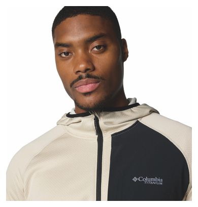 Columbia Triple Canyon II Beige/Black Hooded Fleece Jacket