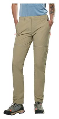 Pantaloni convertibili Salewa Puez Talvena beige da donna