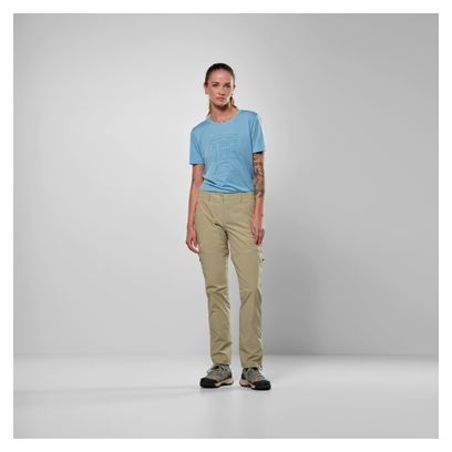 Pantaloni convertibili Salewa Puez Talvena beige da donna