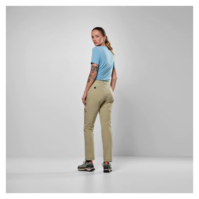 Pantaloni convertibili Salewa Puez Talvena beige da donna