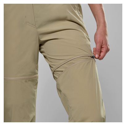 Pantaloni convertibili Salewa Puez Talvena beige da donna