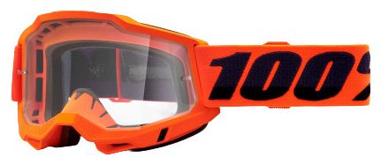 Masque 100% Accuri 2 Orange / Ecran Transparent