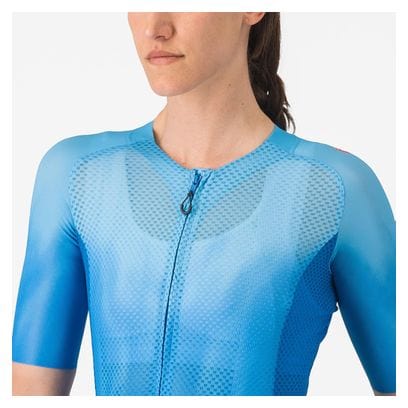 Maillot à Manches Courtes Castelli Climber's A/C Femme Bleu