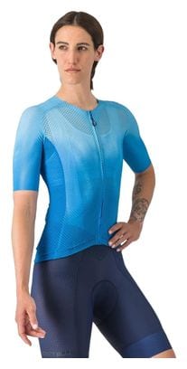 Maillot à Manches Courtes Castelli Climber's A/C Femme Bleu