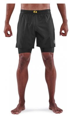 Skins Series-3 Overlay Shorts Black