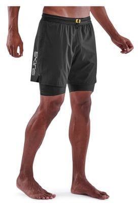 Skins Series-3 Overlay Shorts Black