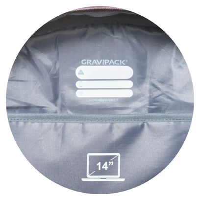 Sac à dos adulte GRAVIPACK Feather Plus Gris - Allège la charge de 92%