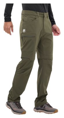 Pantalones convertibles Millet Ubic Stretch Zip Off para hombre, color verde