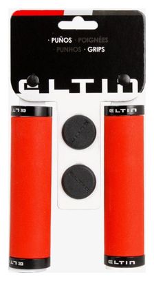 Poignées Eltin Silicone Touch Rouge fermetures Noir