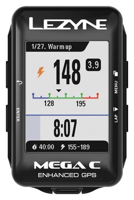 Producto reacondicionado - Ordenador GPS Lezyne MEGA Color (Cardio/Velocidad/Cadencia)