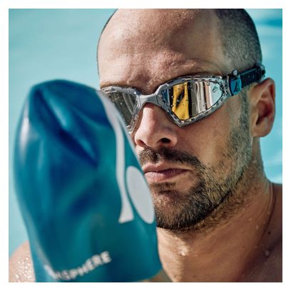 Lunettes de Natation Triathlon Aquasphere Kayenne Pro Effet Miroir Argenté