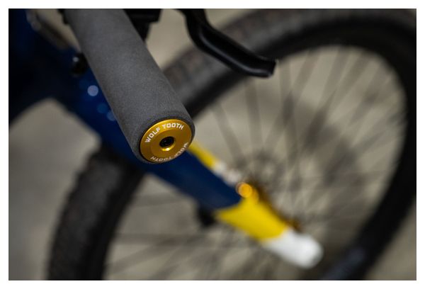 Wolf Tooth Alloy Bar End Plugs Gold