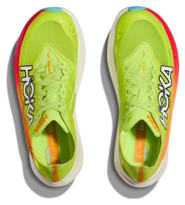 Chaussures Running Hoka Rocket X 2 Vert / Orange / Bleu