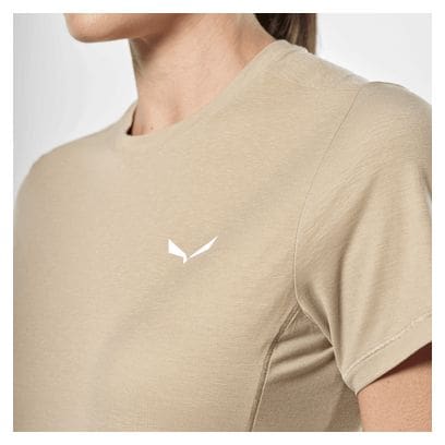 Camiseta técnica de mujer Salewa Puez Dry Beige