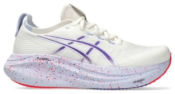 Asics Gel-Nimbus 27 Tokyo White/Purple Men's Running Shoes