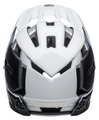 Casco Bell Super Air R Mips Nero Opaco Bianco con Sottogola Staccabile