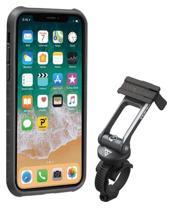 Topeak RideCase Smartphone Houder &amp; Beschermer (Apple iPhone X / XS) Zwart