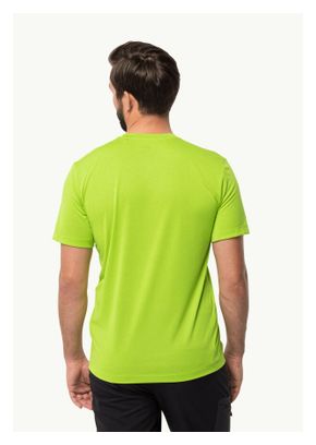 Jack Wolfskin Hiking S/S T-Shirt Verde Uomo