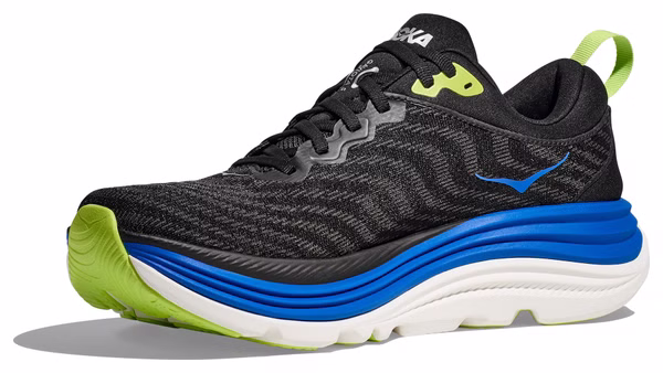 Hoka Gaviota 5 Running Shoes Black/Blue Men