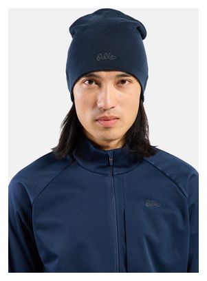 Bonnet Odlo Merino Warm Edition "80 ans" Bleu Foncé