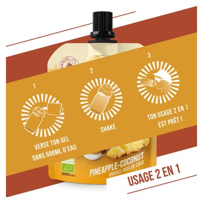 Gel énergétique Baouw Natural Ananas/Noix de coco - 85g