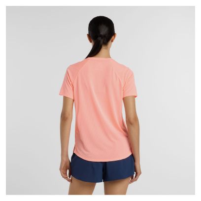 Maglia a maniche corte New Balance NYC Marathon Athletics rosa da donna