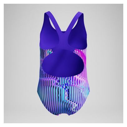 Maillot de bain Speedo Allover Splashback Violet/Rose Fille
