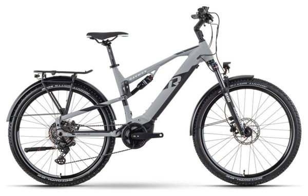 Bicicletta elettrica full-suspension Raymon CrossRay FS E 5.0 Tektro M350 9V 630Wh 27,5'' Grigio Taglia XL 185/195 cm - Prodotto ricondizionato