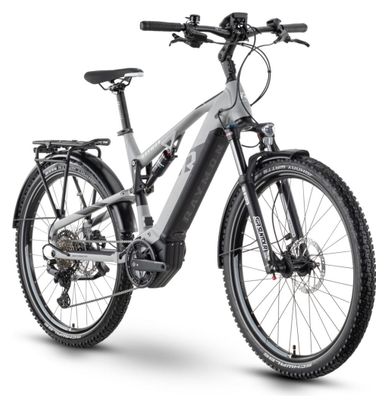 Bicicletta elettrica full-suspension Raymon CrossRay FS E 5.0 Tektro M350 9V 630Wh 27,5'' Grigio Taglia XL 185/195 cm - Prodotto ricondizionato