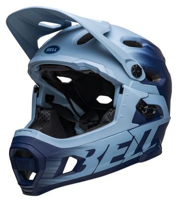 Helm mit abnehmbarem Kinnriemen Bell Super Dh Mips Blau