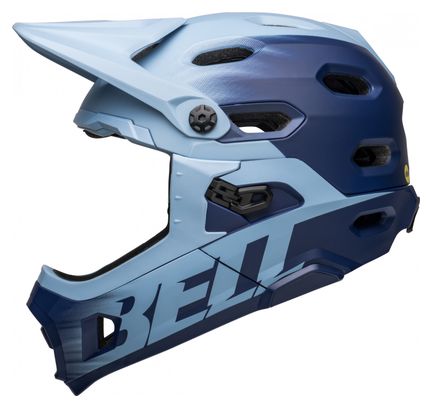 Casque avec Mentonnière Amovible Bell Super Dh Mips Bleu