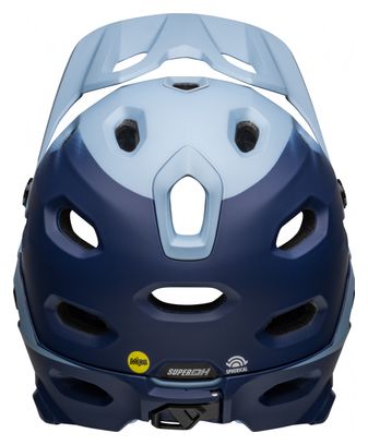 Helm mit abnehmbarem Kinnriemen Bell Super Dh Mips Blau