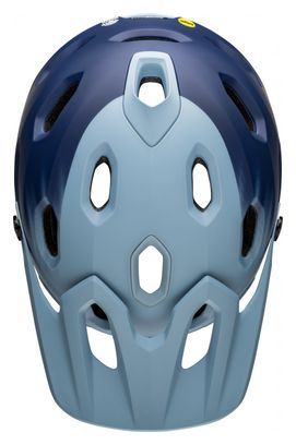 Casque avec Mentonnière Amovible Bell Super Dh Mips Bleu