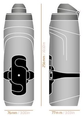 Fidlock Twist 800 ml Fles Zwart + Bike Base Attachment