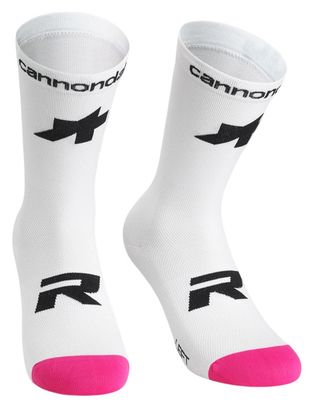 Assos Equipe EF Pro Cycling sokken Wit/Roze