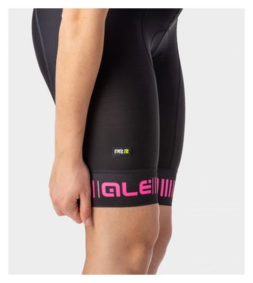 Alé Srada Damen Trägershorts Schwarz/Fluo Pink XS