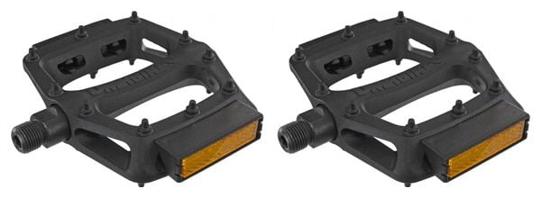 Pair of DMR V6 Pedals with Reflectors Black