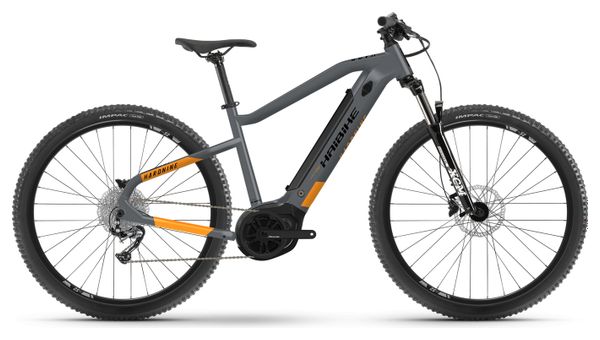 Haibike HardNine 4 400 Wh 29' Electric Semi-Rigid MTB Shimano Alivio M3100 9V Gray / Orange