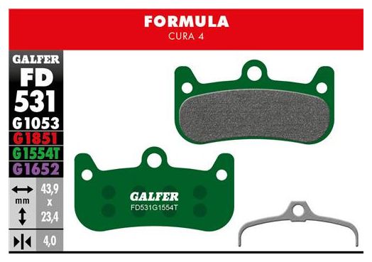 Paar Galfer Semi-metallic Formula Cura 4 Pro Remblokken