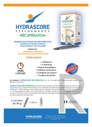 Recovery Drink Hydrascore Recovery Ananas 6 x 40g