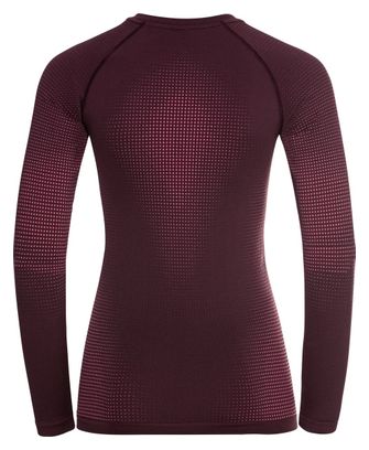 Maillot Manches Longues Femme Odlo Performance Warm Eco Rouge 